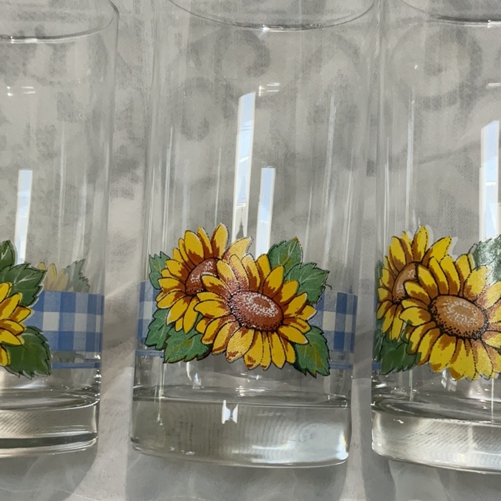 3 Sunsation Libbey glasses made for Corelle